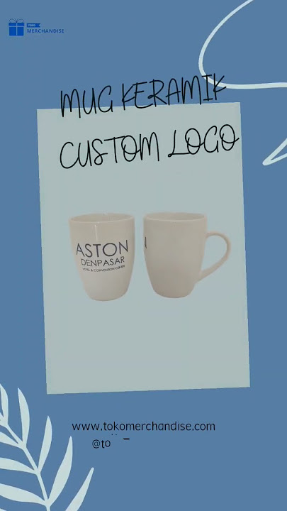 Mug Keramik Custom Logo #merchandise #corporategift #souvenirkantor