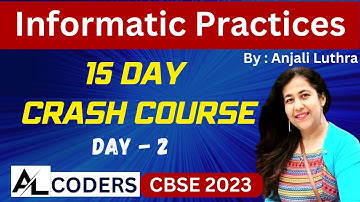15 Day Crash Course for IP Class 12 CBSE Board 2023 | Day 2| Series Attributes & Operations #cs #ip