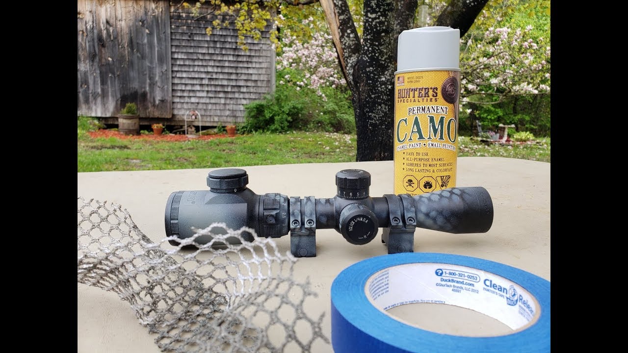 How to paint a scope/ patterning on firearms. YouTube