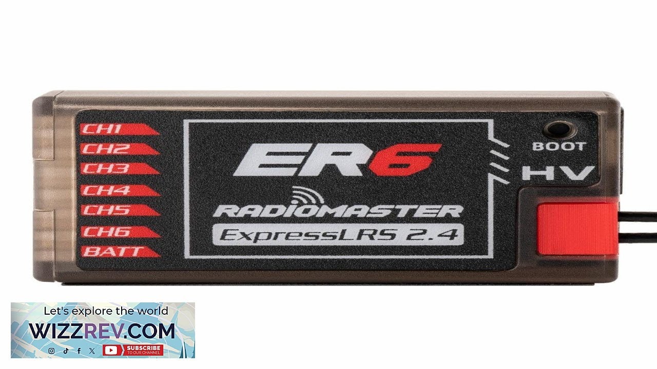 Radiomaster ER6 2.4GHz 6CH ExpressLRS ELRS RX 100mW PWM Receiver Support Voltage Review