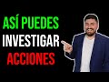 Aquí puedes ANALIZAR ACCIONES: Tutorial TIKR paso a paso.