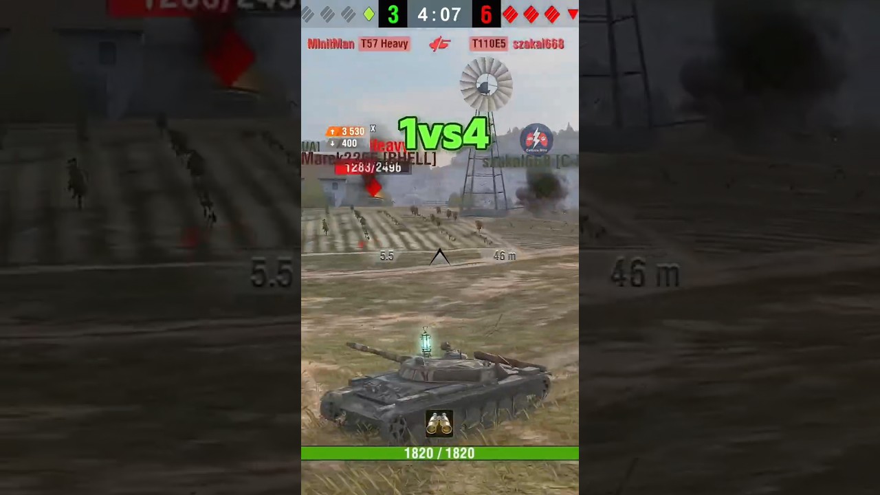 T-100 LT | 6 Kills, 1vs4 & 6700 DMG | 