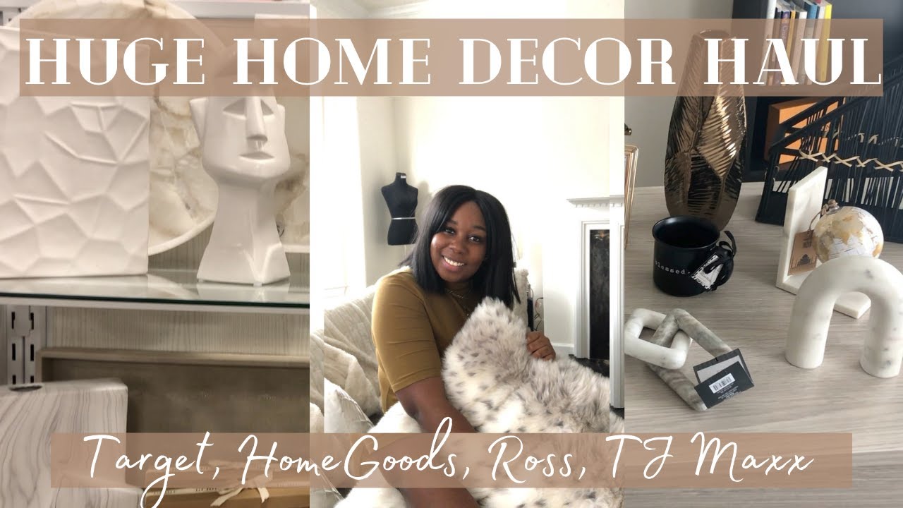 Shop With Me Huge Home Decor Haul HomeGoods + Target + Ross + TJ