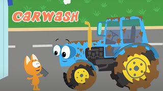 CARWASH 🚙 Meow Meow Kitty Song 🚕 Popular nursery rhymes
