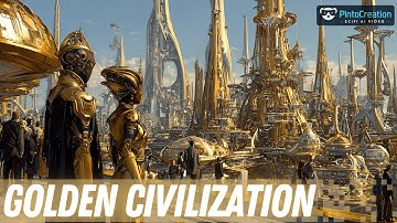 Empire of Knowledge | Futuristic Golden Civilization (AI Sci-Fi Animation)