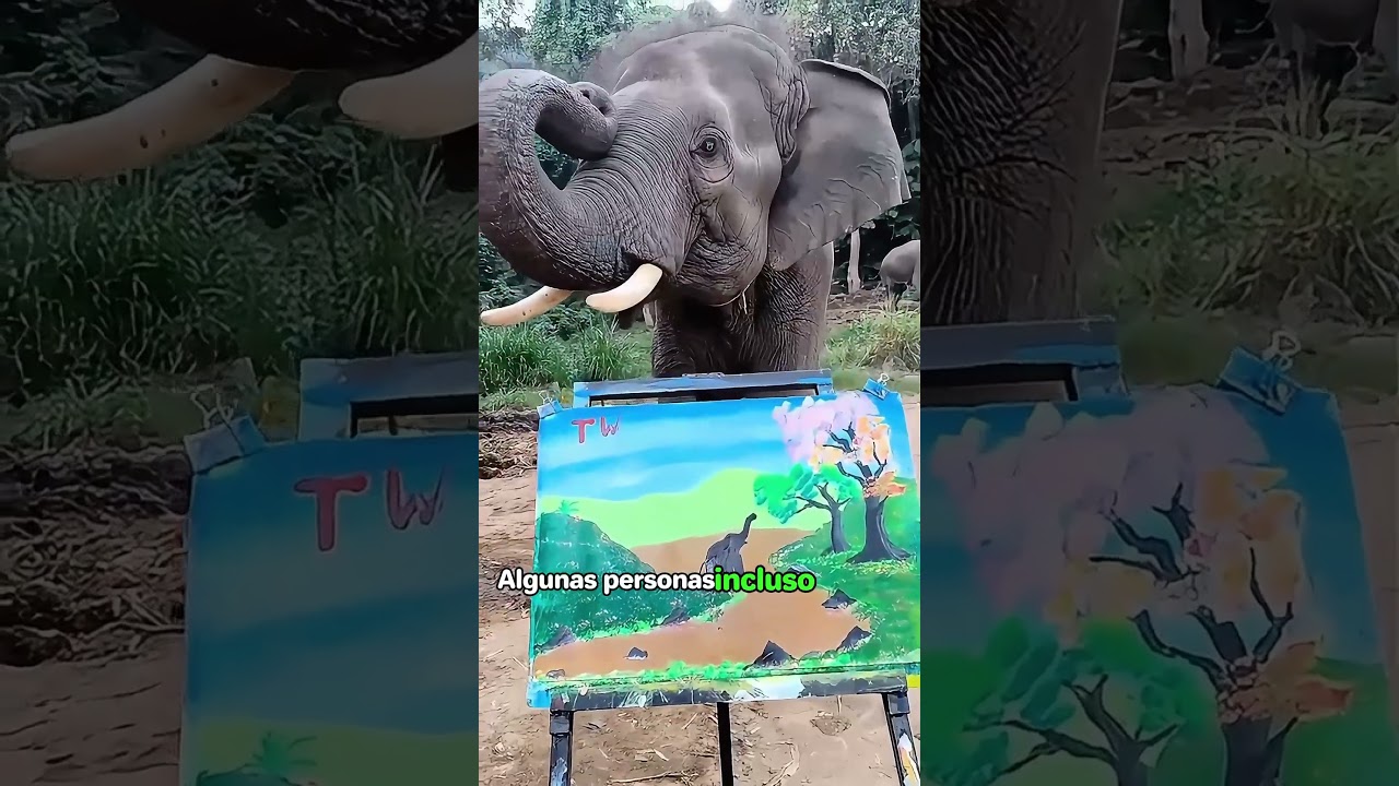 An elephant who could draw but was excluded 