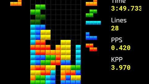 [jstris] 40 Line Sprint with only T-Spin Doubles