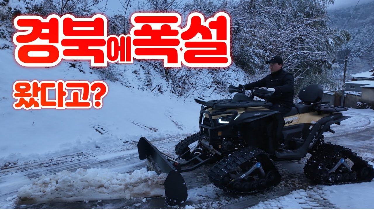 경북에폭설이 왔다고? 
