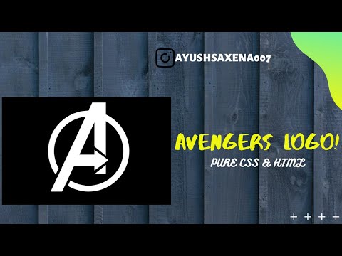 MARVEL'S AVENGERS LOGO || PURE CSS & HTML 🔥🔥