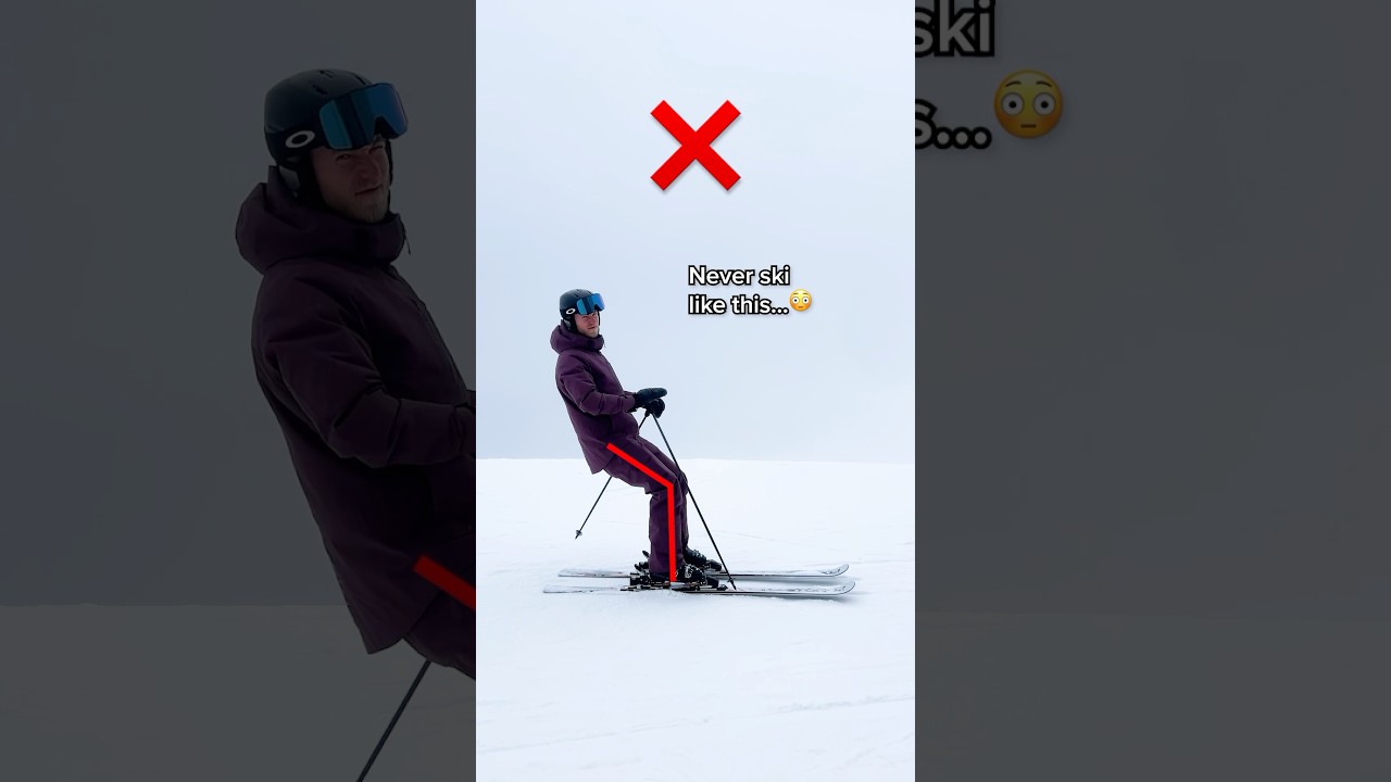 😉 I show you how to do it correctly! #skiing #tips #hacks #ski #snow #totorial #mariusquast #alps