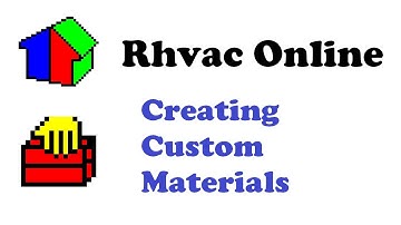Elite Software Rhvac for ACCA Manual J, D, and S Calculations - Custom Materials in Rhvac Online