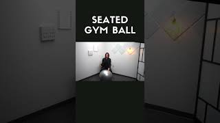 Seated Gym Ball #exercise #rehabilitation #youtubeshorts #physicaltherapy #rehab #exercisetips