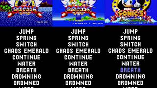Sonic the Hedgehog Sound Effect and Jingle Comparison