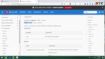 Angular CLI generate component