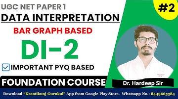 2. Data Interpretation | UGC-NET Paper 1 | Dr. Hardeep Sir @KrantikunjGurukul