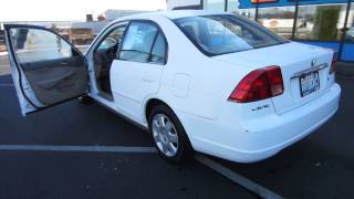 2002 Honda Civic, White - STOCK# 731282 - Walk around