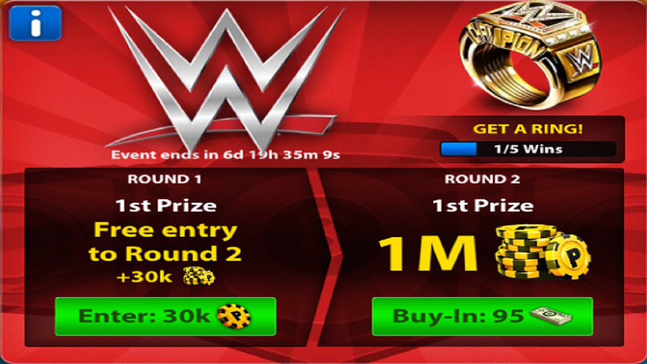 8 Ball Pool - WWE TOURNEY ;)