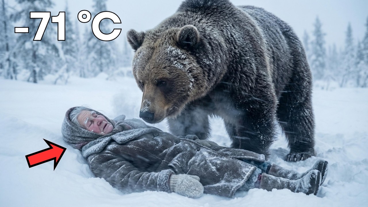 71°C Blizzard | A Giant Bear Rescues an Old Woman Left to Freeze