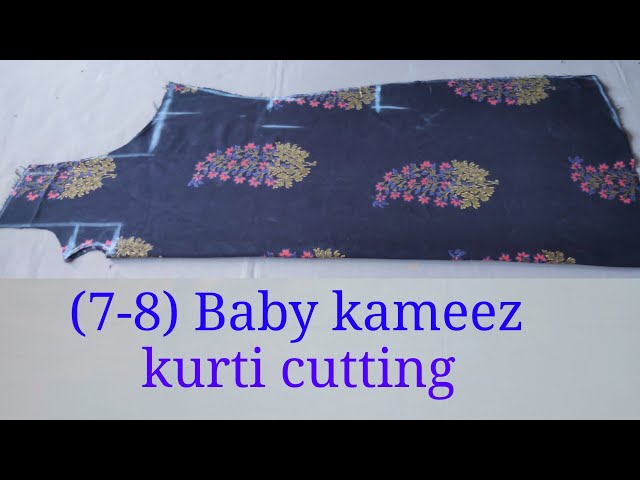 Full Baby girl kurti cutting and stitching | step by step tutorial 😃👌👌 -  YouTube