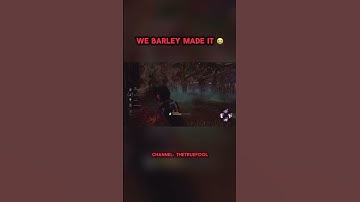 We barley made it 😭 | #dbd #deadbydaylight #dbdsurvivor #dbdshorts #dbdkiller #dbdclips