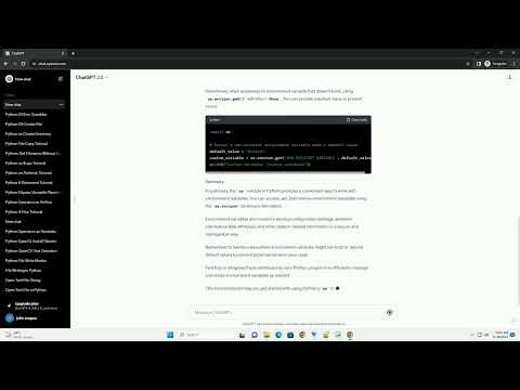 python os environment