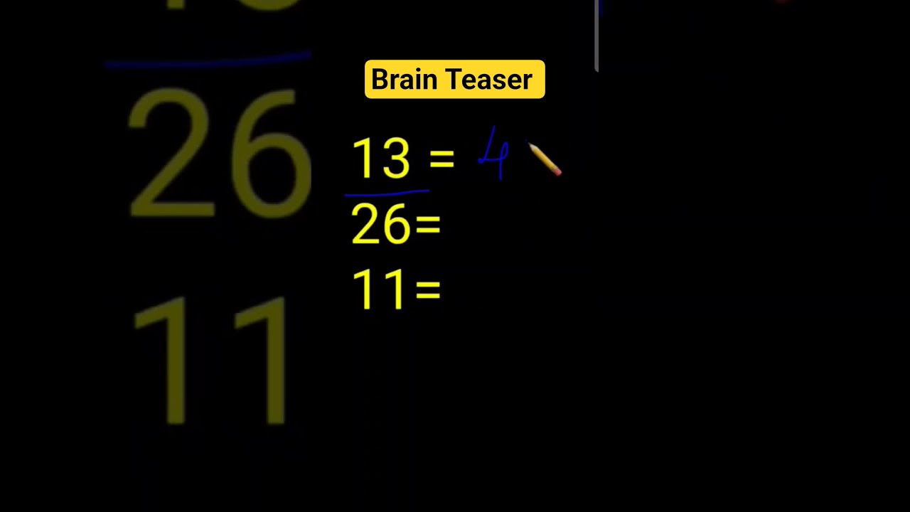 Can You Crack This Brain Teaser Shorts Sahiba Brainteaser Mathspuzzles Funzone Puzzletime