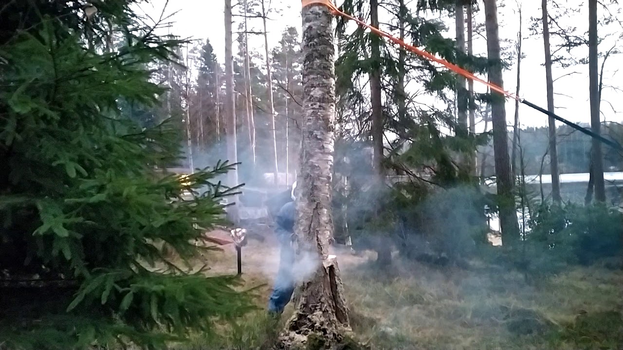 puunkaatoa torstin mökillä The 