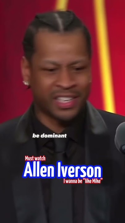 Allen Iverson I Wanna Be Like Mike Allen Iverson "I wanna be like Mike" (Michael Jordan) 🐐 - YouTube