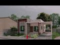 4 Bedroom Box Type Modern House | Sketchup | Lumion