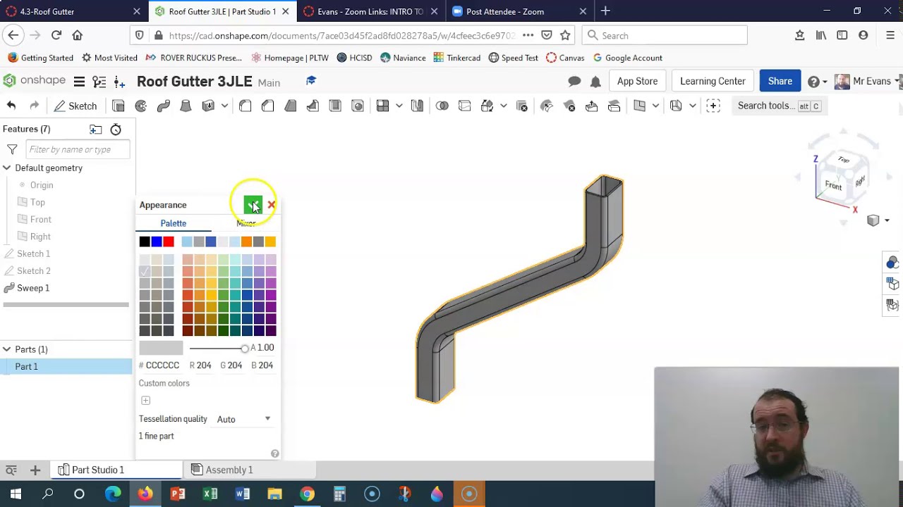 Roof Gutter, Sweep tool YouTube