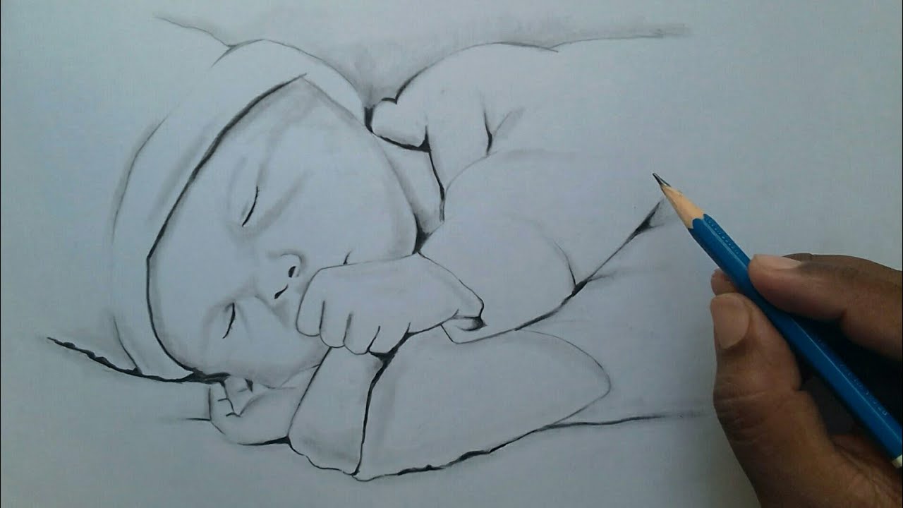 My Baby Sketch  11 Scale Birth Poster  Original Art