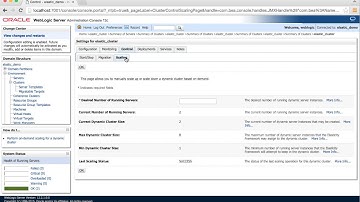 WebLogic Server 12.2.1 - Elastic Cluster Scaling using WebLogic Administration Console