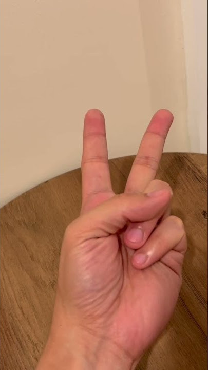 Step by step on how to do the peace sign!