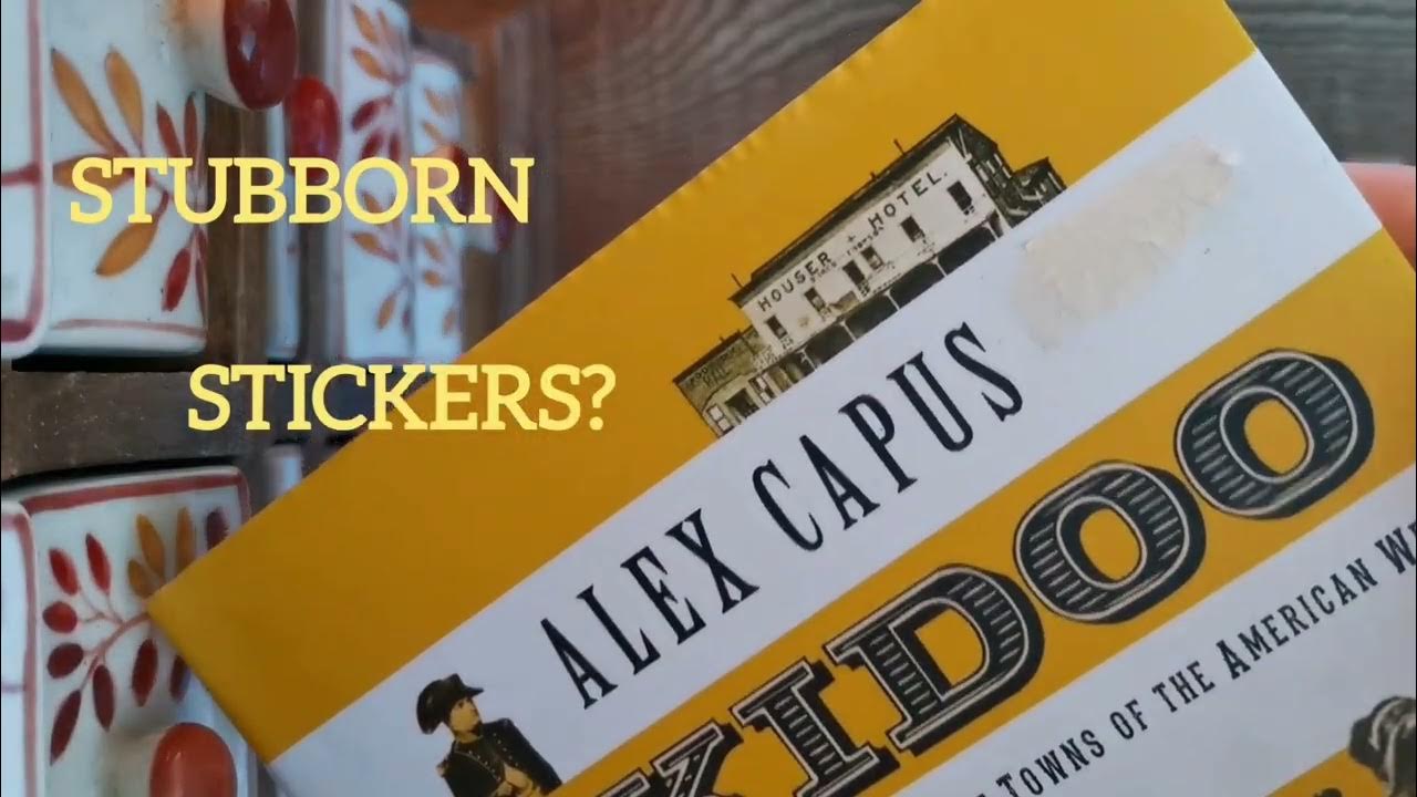 How To Remove Stubborn Sticker Residue From Book Covers YouTube