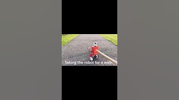 Taking the robot for a walk like... robot robots diy project bostondynamics Raspberry Pi engineer e
