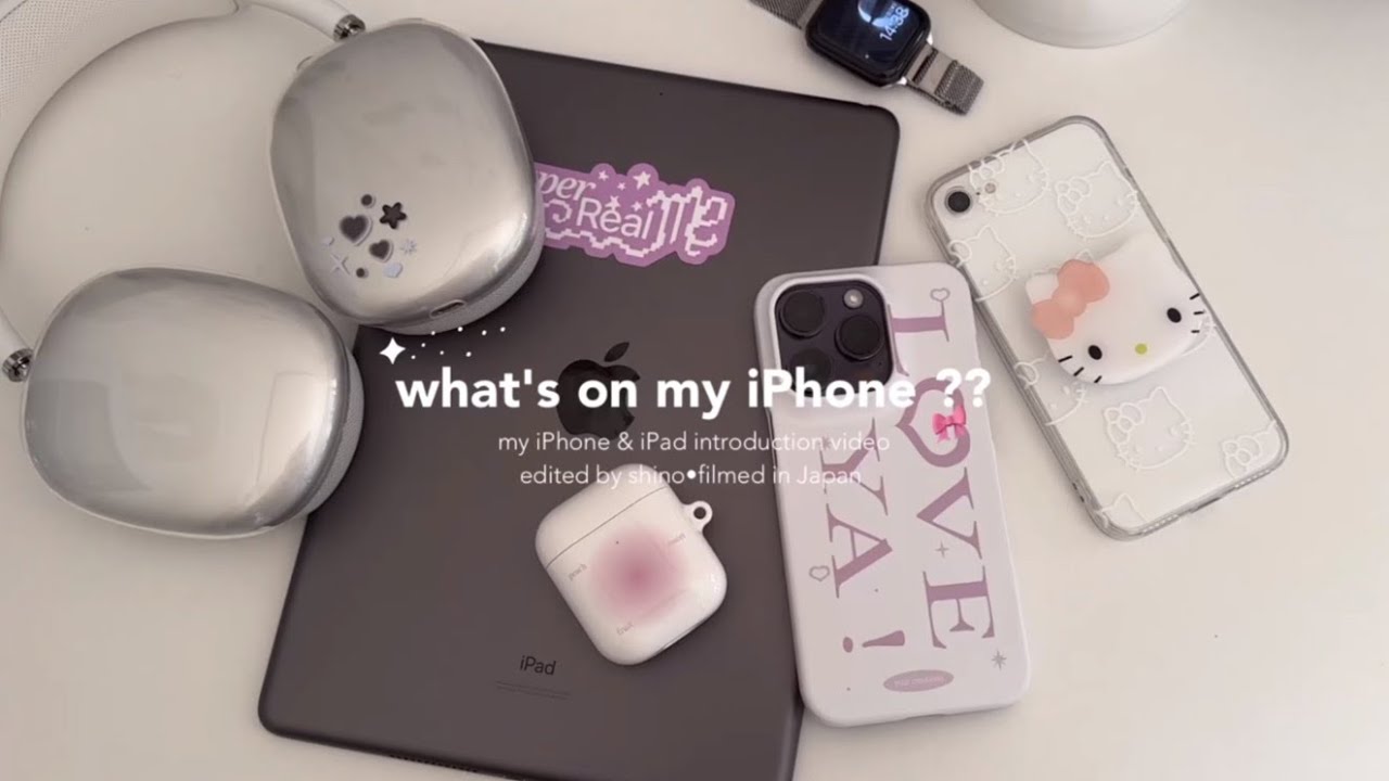 ［what's on my iPhone ?］社会人オタクのiPhoneの中身🪄動画の編集方法,プレイリスト紹介,画像加工についてetc...(sub)