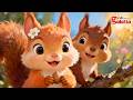 Canción de Dos Pequeñas Ardillas - Two Little Squirrels Song | Rhymes for Kids | Galatta Kids