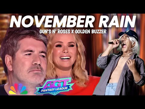 Golden Buzzer : Simon Cowell Cried When He Heard The Song November Rain With An Extraordinary Voice