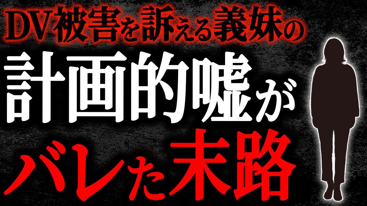 【2chヒトコワ】DV被害を訴える義妹の計画的嘘がバレた末路【人怖】