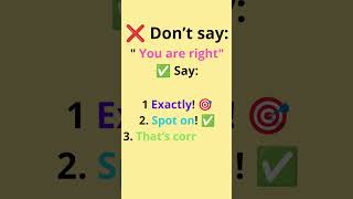 Speak Smart Alternatives To you Are Right 