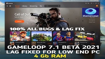 Gameloop 7.1 Beta Lag Fix 2021 | BEST SETTING GAMELOOP 7.1 BETA 2021 | 100% Lag Fix For Low End PC