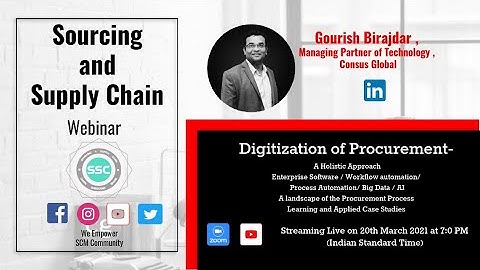 Digitization of Procurement