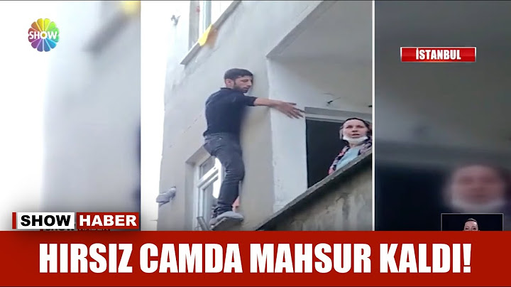 Hırsız camda mahsur kaldı!
