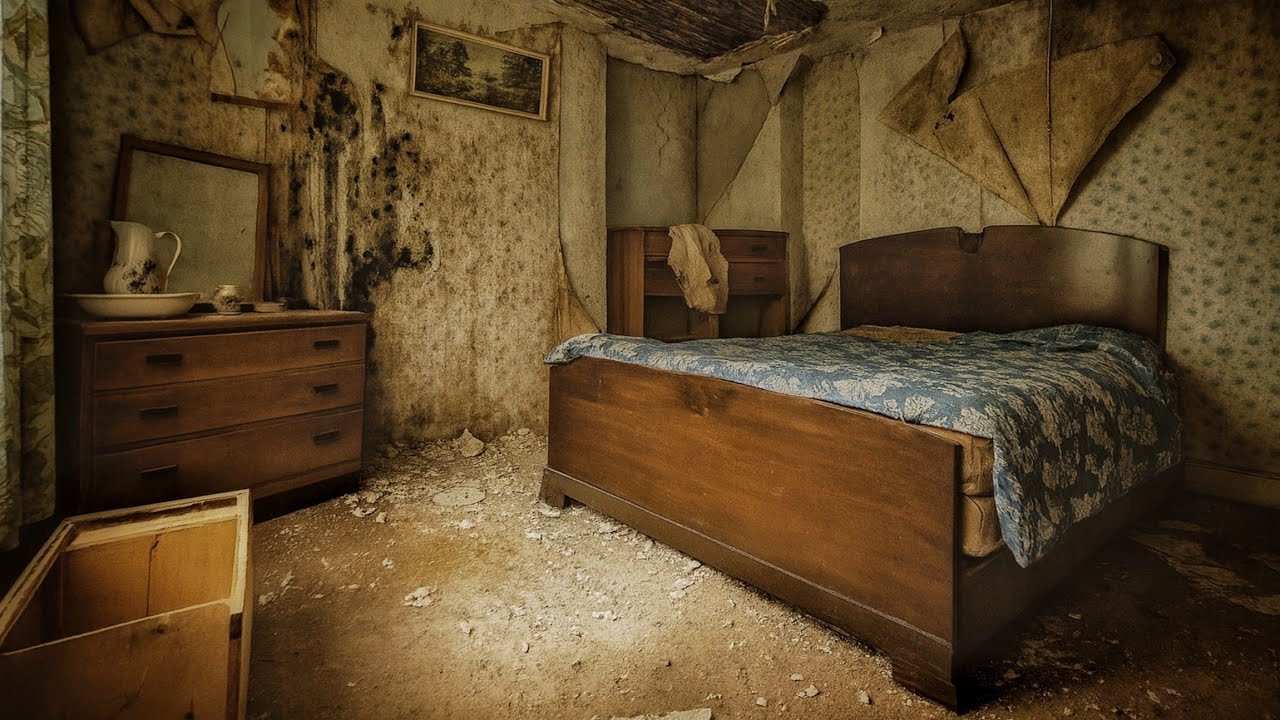 ⁣ABANDONED HOUSE Frozen In Time For Over 50 Years! She Died And Left Everything Behind