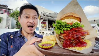 Jaw Breaking Burger in Okinawa Japan