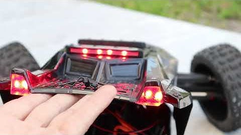 Arrma Talion Full Light Kit Installation plus Extreme Bashing Roof Light Steel Bars