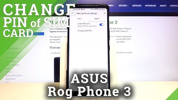 ASUS ROG Phone 3 - Set SIM PIN on SIM Card