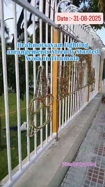 Brahmotsavam Lighting Arrangements Work in Already Started in Tirumala || Tirumala Daily Updates ||