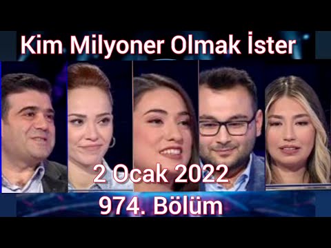 Kim Milyoner Olmak İster 2 Ocak 2022 Pazar. 974. Bölüm Soruları.