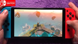 The Legend Of Zelda Tears of The Kingdom Handheld Gameplay on Nintendo Switch Oled